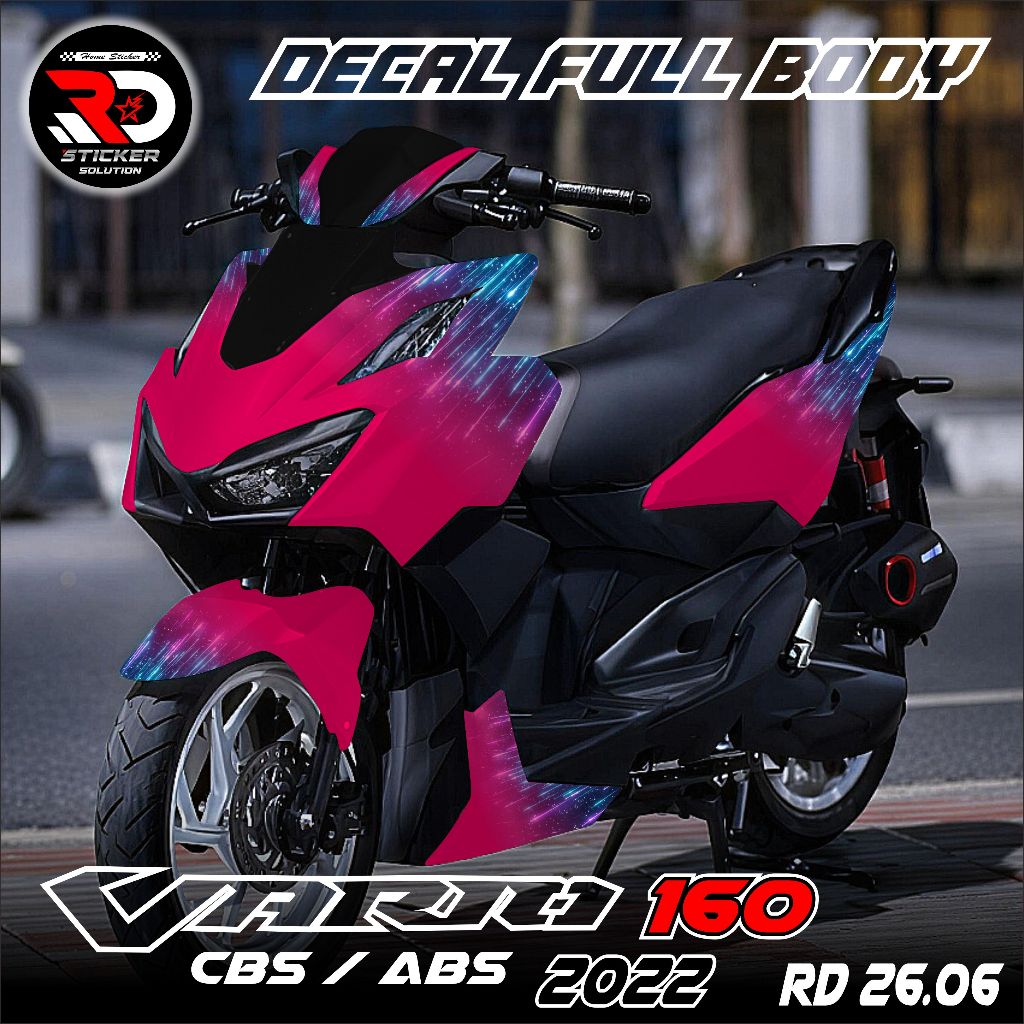 (RD STICKER) สติ๊กเกอร์รูปลอก VARIO 160 CBS/ABS Fullbody ลายใหม่ล่าสุด 2026