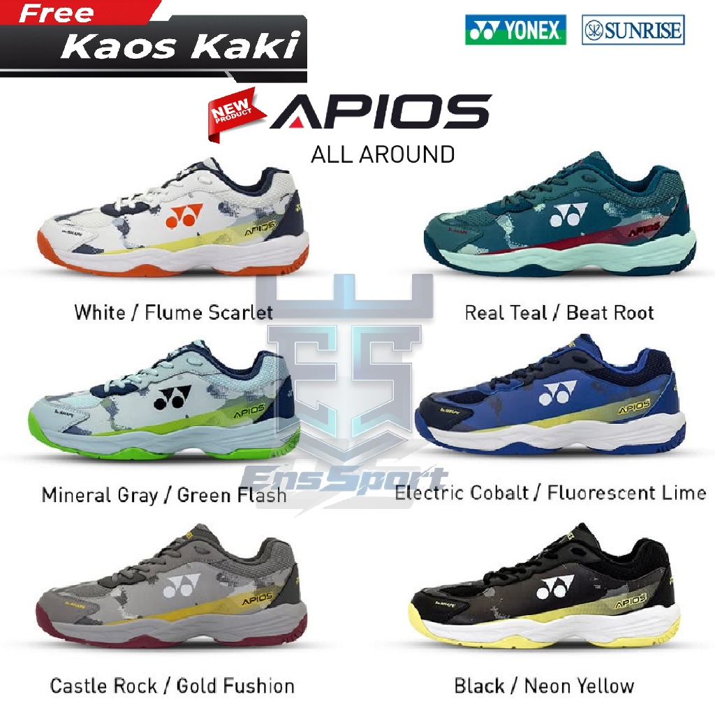 [ใหม่]รองเท้าแบดมินตัน Yonex Apios Series ใหม่ล่าสุด รองเท้าแบดมินตัน Yonex Apios ดั้งเดิม