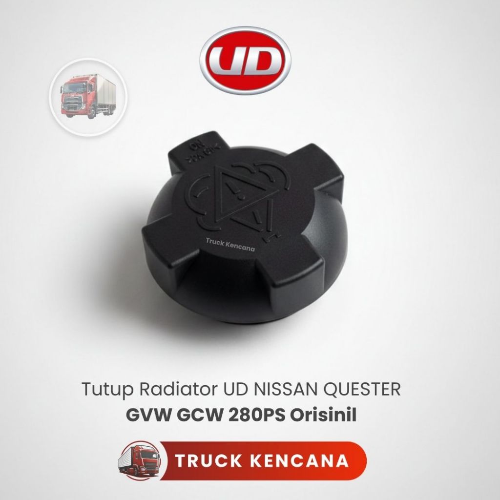 MESIN ฝาครอบหม้อน้ํา UD Nissan Quester 280 PS รถบรรทุกเดิม Kencana หม้อน้ําถังน้ํา Cap Quester CWE 2