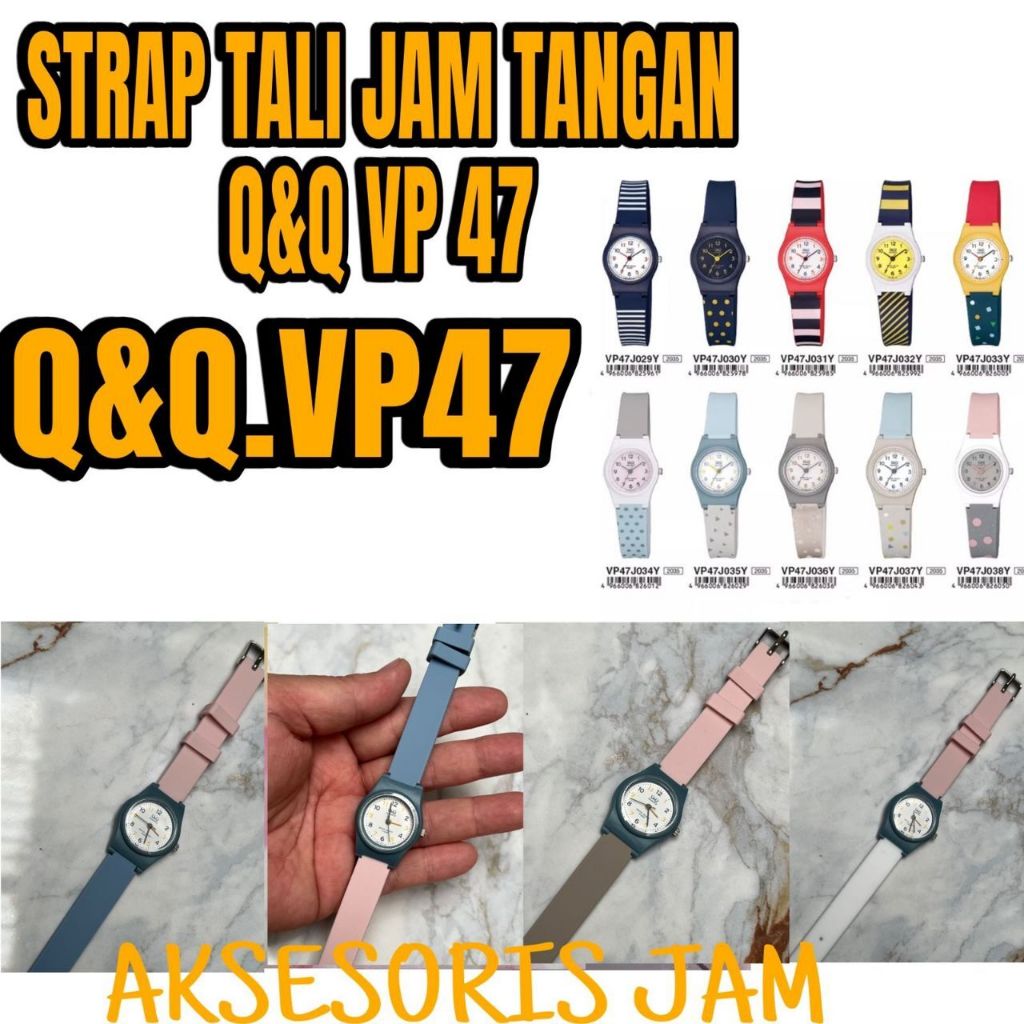 REPLACEMENT WATCH STRAP QNQ VP47 VP 47 QQ Q&Q