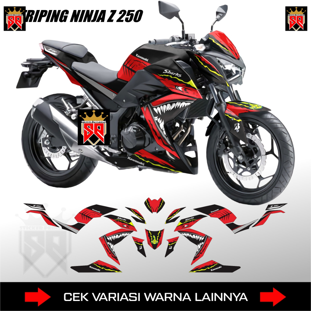 สติ๊กเกอร์ NINJA Z250 STRIPING / KAWASAKI NINJA Z 250 DECAL
