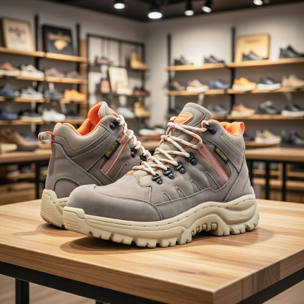 UNO - SAFETY SHOES OUTDOOR TRACKING HIKING SHOES STEEL TOE FIELD SHOES