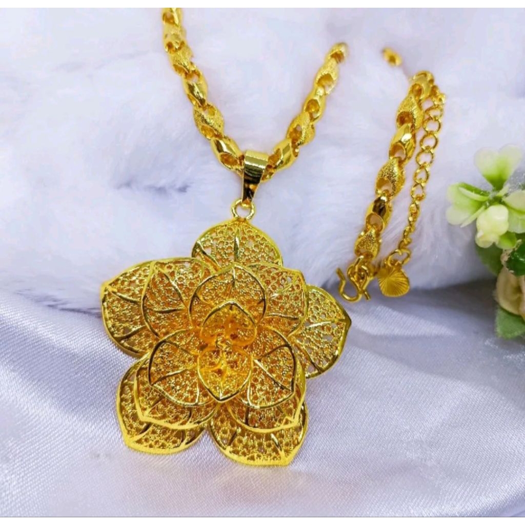 24K GOLD PLATED CHAIN BRACELET NECKLACE (pajero)