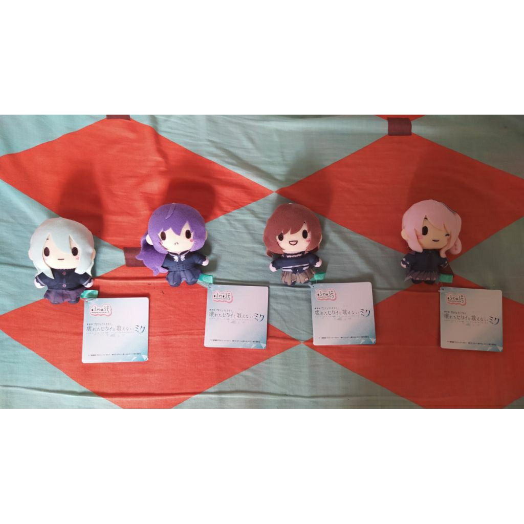 Fuwapuchi ภาพยนตร์ Nightcord ที่ 25:00 โครงการ Sekai PJSK Merch Plushie Fuwa Kanade Mafuyu Ena Mizuk