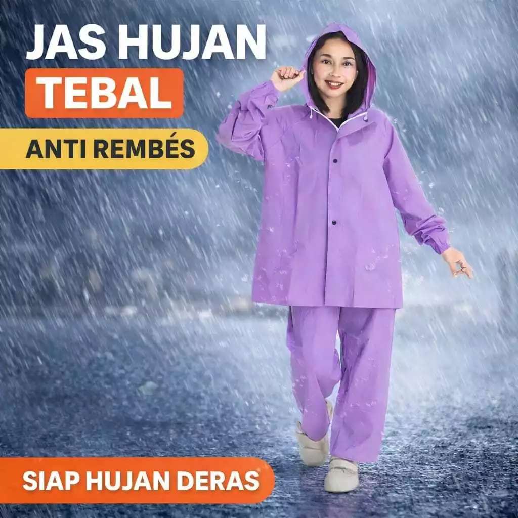 ชุดเสื้อกันฝนผู้ใหญ่แบบหนา