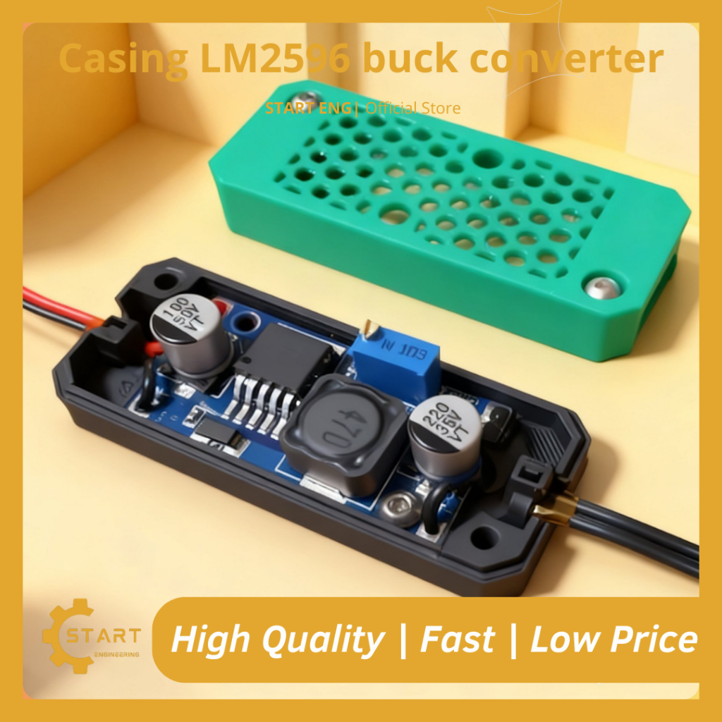 LM2596 Buck Converter 3D Print Casing – Step Down Module Protective Box