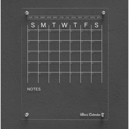 Daily Planner อะคริลิค Weekly Planner Wall Planner อะคริลิค UV