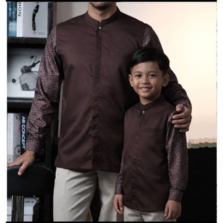 Saviq - Kemeja Koko Batik Kancing Diamond / Baju muslim pria