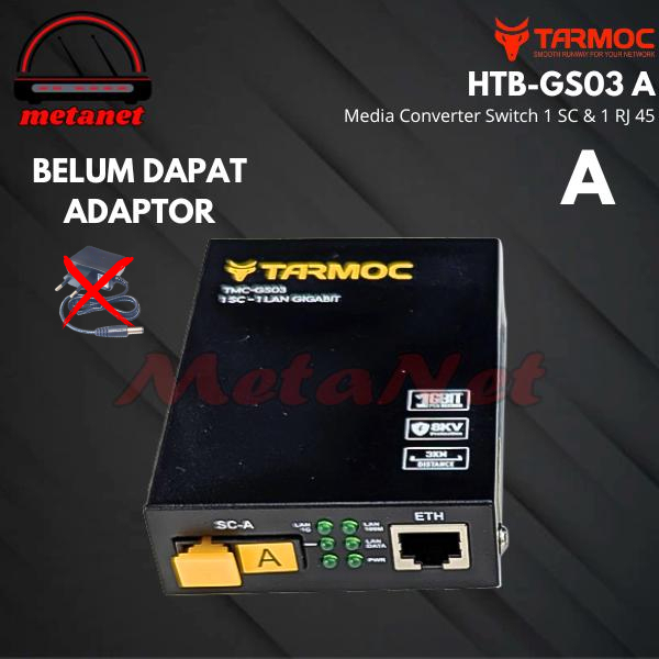 Tarmoc TMC-HTB-GS-03-A | Media Converter 1FO 1LAN Gigabit ไม่มีอะแดปเตอร์ | ไม่ใช่ HTB Netlink