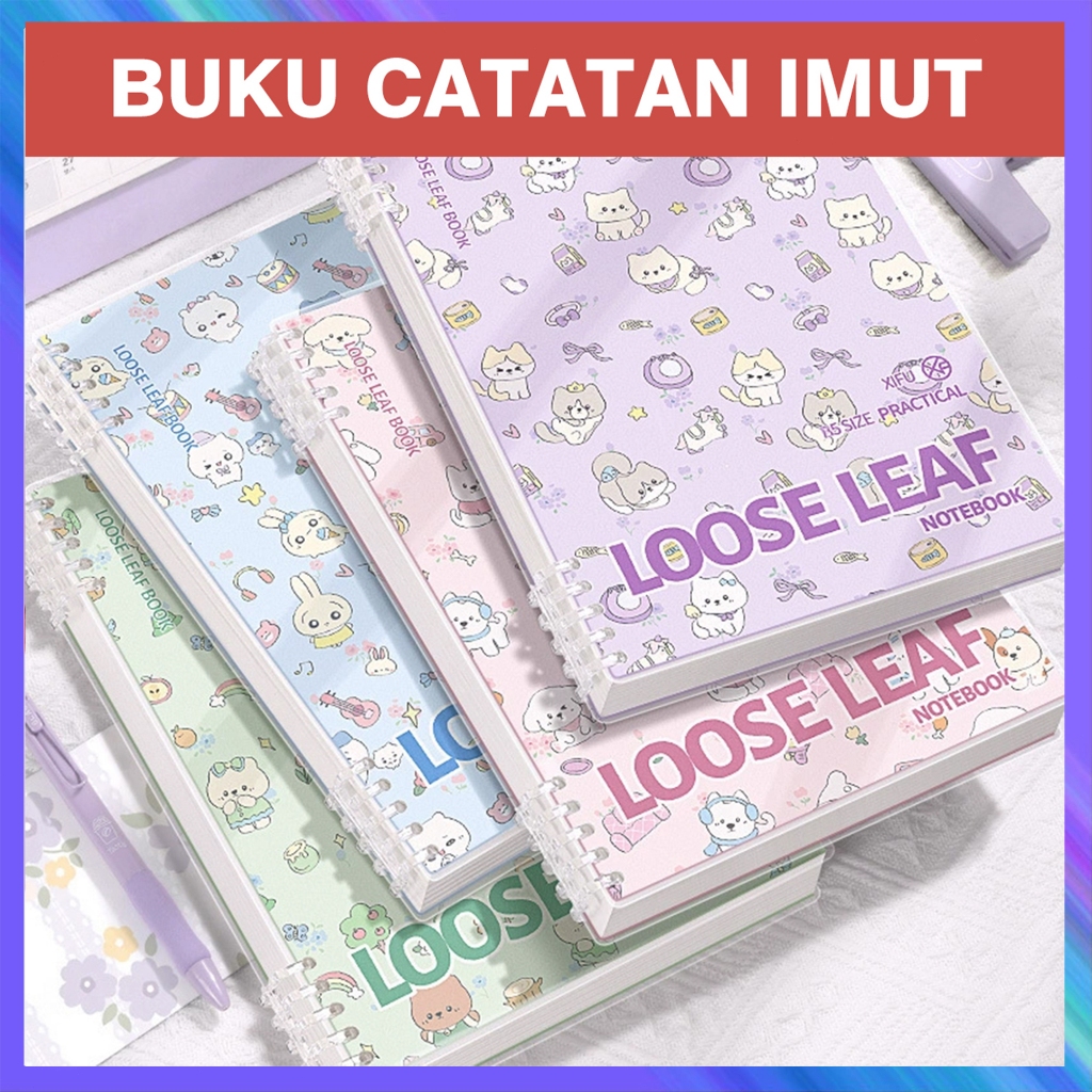 Notebook A5 Binder College Notebook Cute School Notebook Binder Notebook