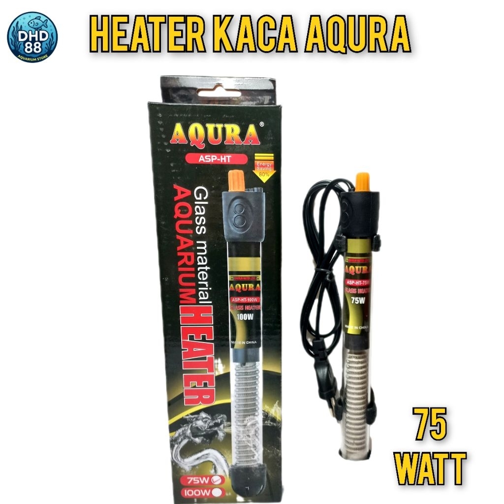 AQURA 75 วัตต์กระจก HEATER