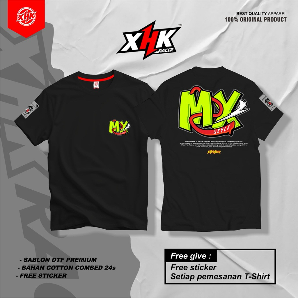 Original XHK RACER เสื้อยืด MX สไตล์ Unisex คุณภาพสูงระดับพรีเมียม