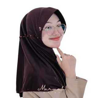Jilbab Sekolah Anak ASTRI Serut Samping Terbuka Kerudung Sekolah Bahan Kaos PE Adem dan Nyaman