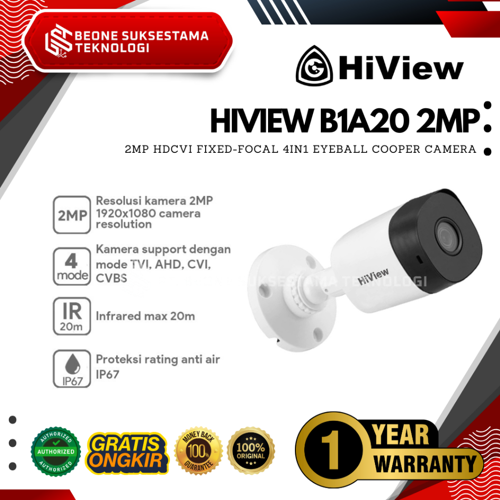 กล้อง HIVIEW B1A20 2MP