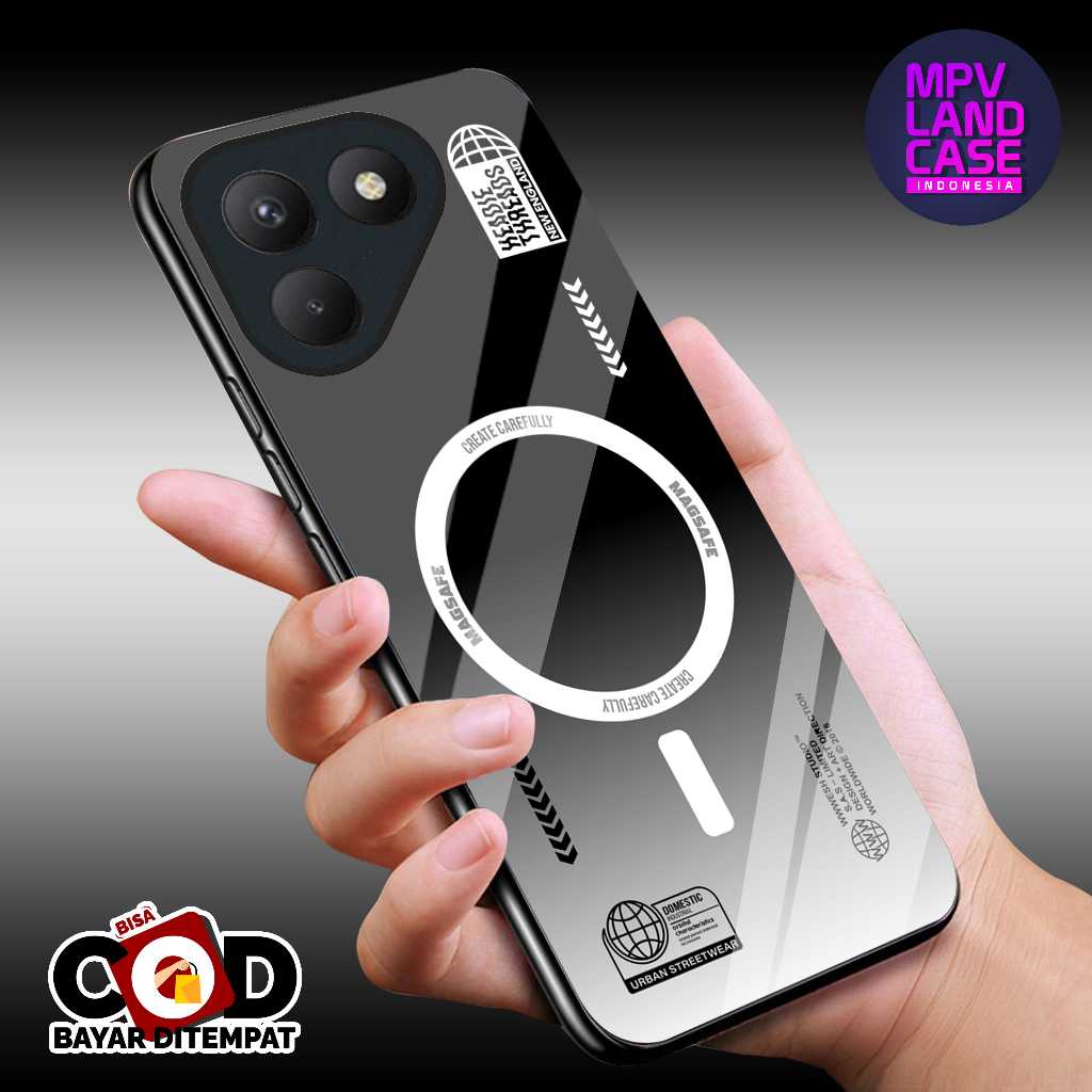 [SGA-112] Softcase Glass อะคริลิคสําหรับ Tecno Pova 7 4G กรณี Tecno Pova 7 4G Kesing Tecno Pova 7 4G