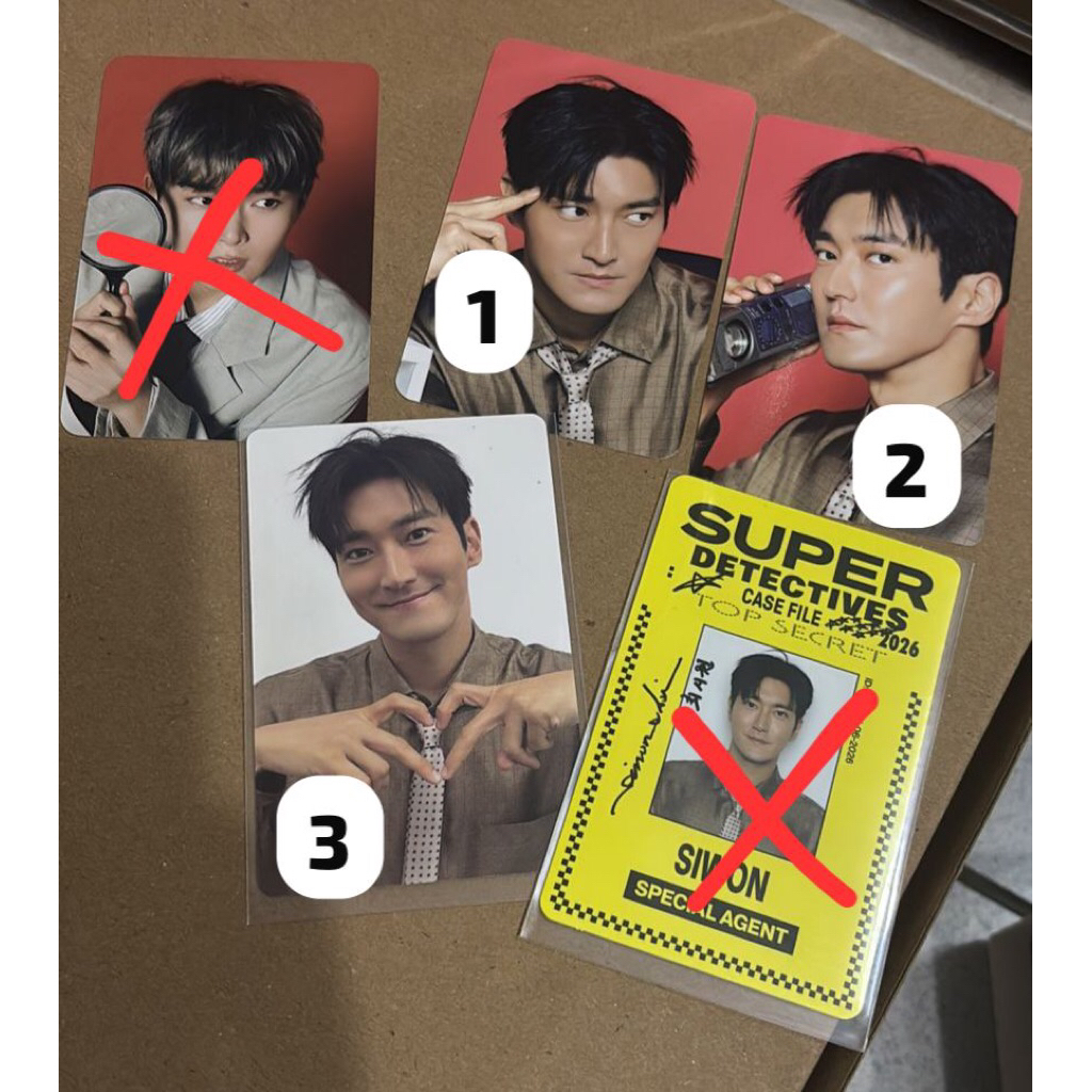 การ์ดรูปถ่าย SIWON SUPER JUNIOR