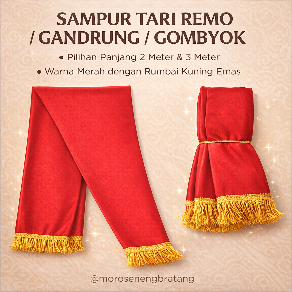 SampurTari Remo/Gandrung Dance Sampur/Gomboyok Dance Sampur 2M 3M ผู้ใหญ่ Middle School High School 