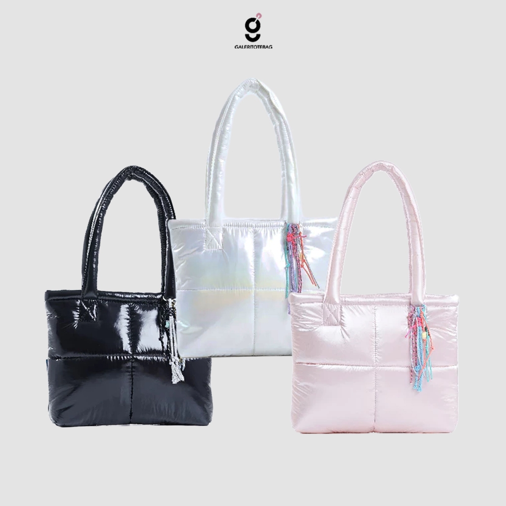 FUFFY TOTEBAG (FIT 14 INCH LAPTOP, ZIPPER) ~CALMIRA TOTEBAG SHOULDER BAG, FUFFY BAG, BAG