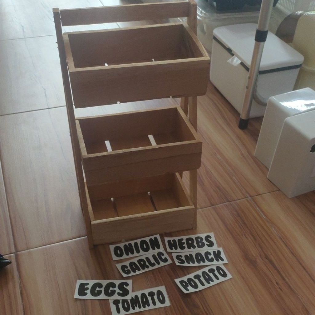 ชั้นวางหัวหอมไม้ ff37