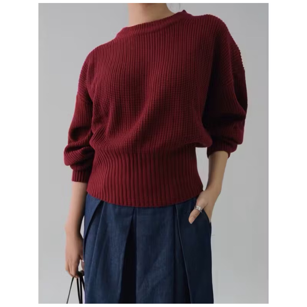 PL Issa Puffy Sweater Puff It Up สีเทา