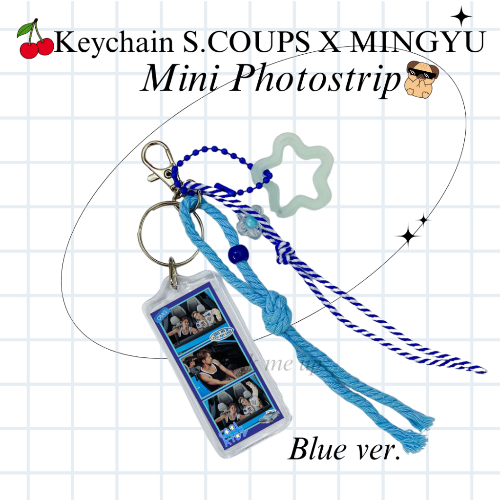 SEVENTEEN DUO MINGYU SCOPUS MACRAME KEYCHAIN || SEVENTEEN BAGCHARM KEYCHAIN