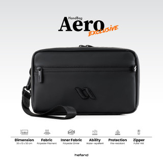 Hefand - Handbag Pria Aero Clutch Bag Slingbag Multifungsi Tas Tangan Cowok Waterproof Anti Air