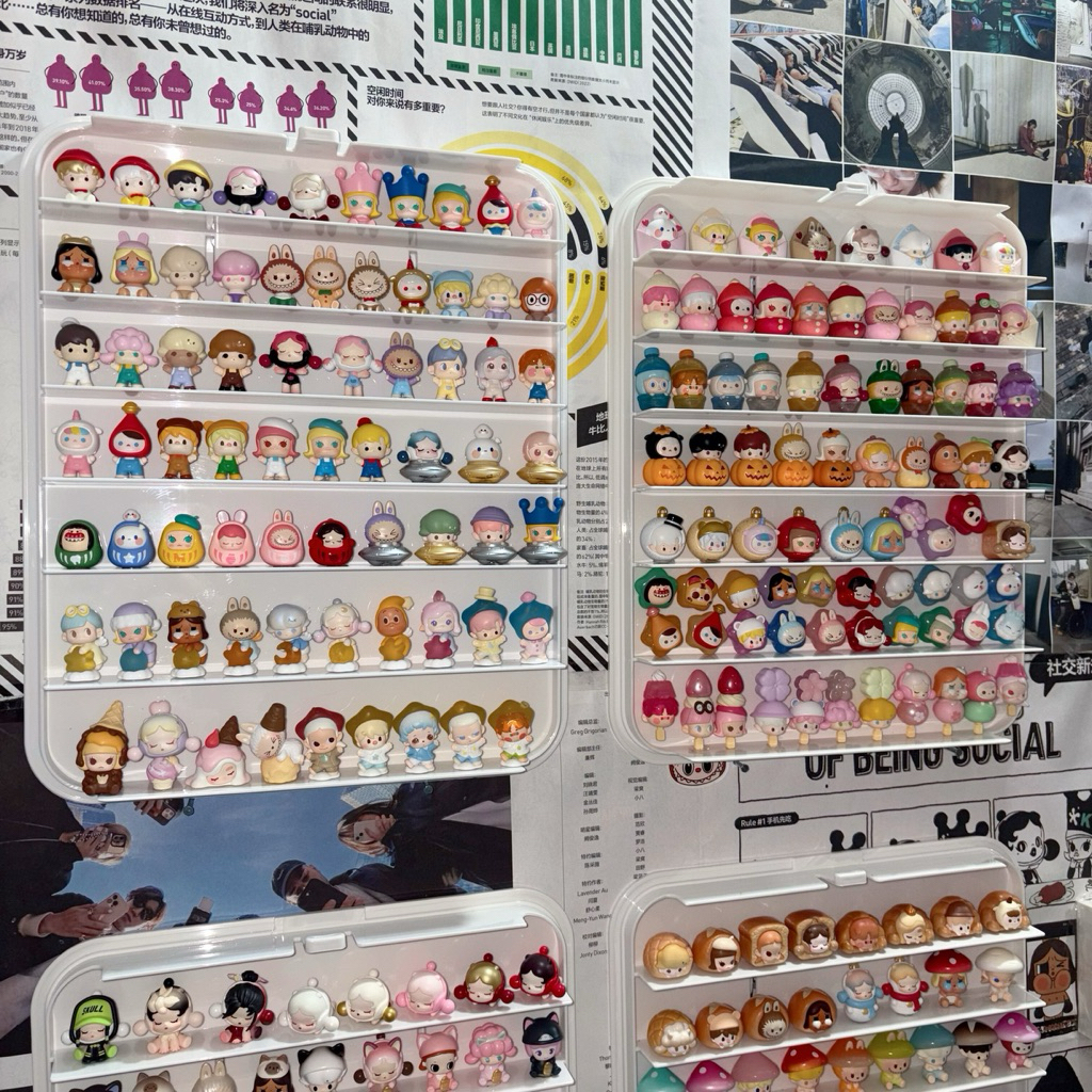 READY 1 ชิ้น POPMART POPBEAN SKULLPANDA MOLLY DIMO NYOTA SWEETBEAN HACIPU CRYBABY POLAR PUCKY PUMPKI