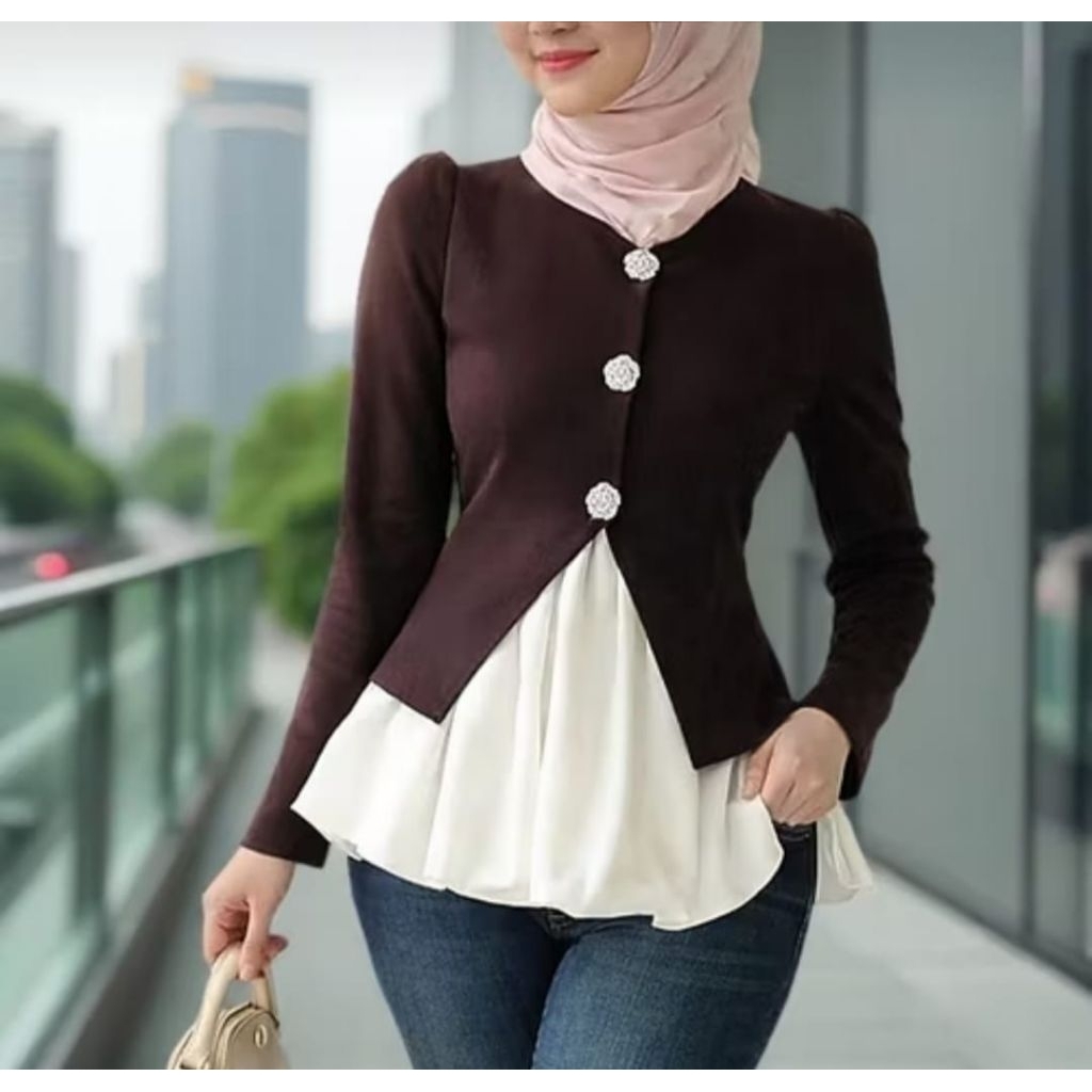 ใหม่ APRIL TOP BALON JADE TOP BLOUSE ใหม่ล่าสุด 2026 APRIL TOP