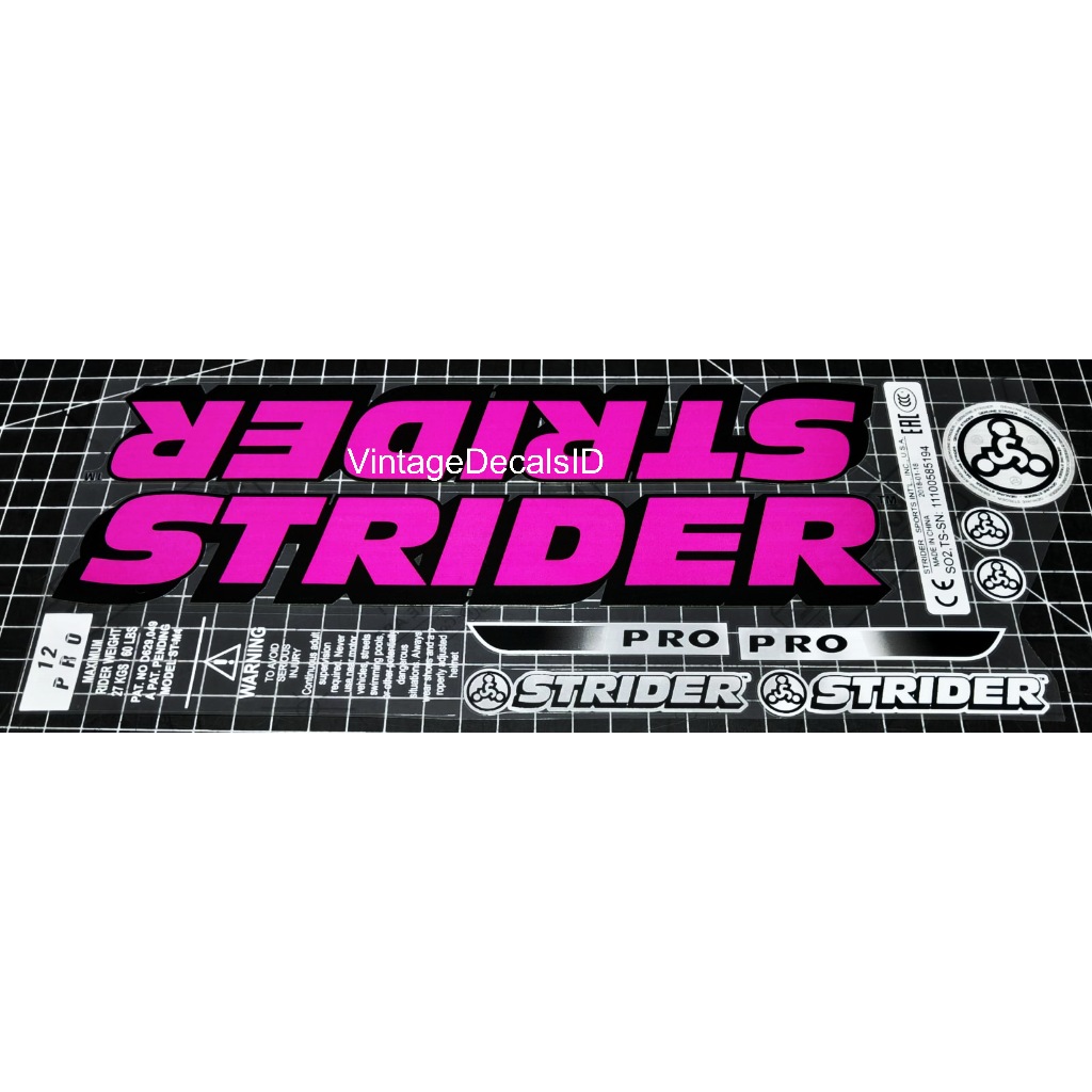 สติ๊กเกอร์ทดแทน stride* pushbike