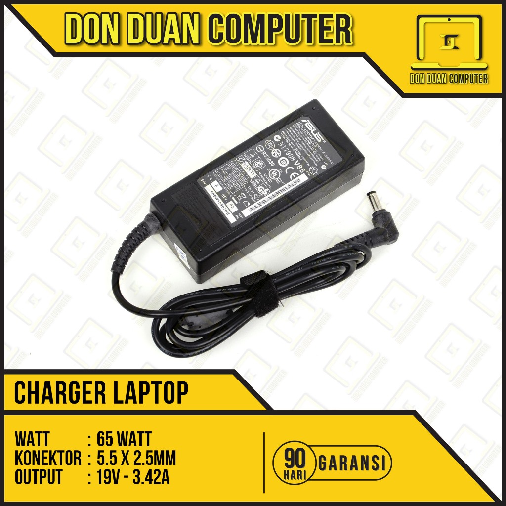 Asus A45V X44H A46V K43S A43S K42F A42F 60W 90W แล็ปท็อปชาร์จ (5.5*2.5 มม.) พอร์ตขนาดใหญ่