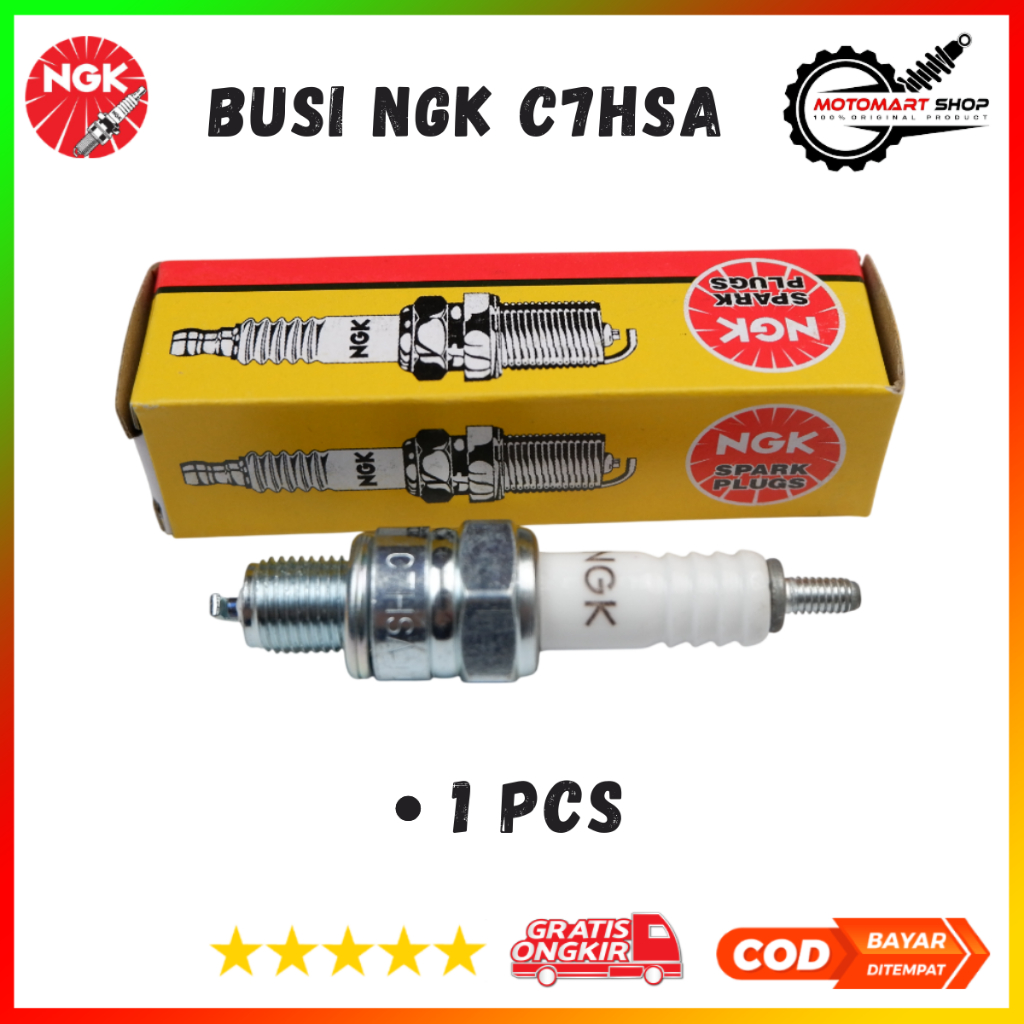 หัวเทียน NGK C7HSA แท้ / Original Supra - Grand - Mio Motorcycle Spark Plug - NGK