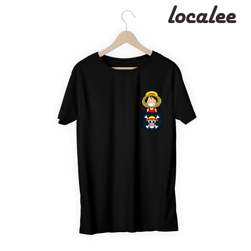 LUFFY POCKET TSHIRT/ LUFFY ONE PIECE POCKET/ เสื้อยืด UNISEX