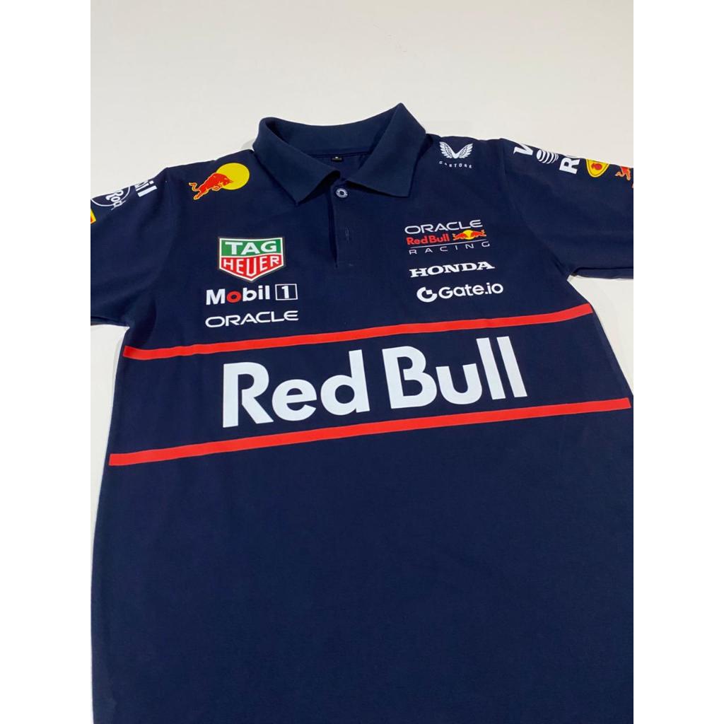 Max verstappen redbull racing formula1 f1 kcsapparel เสื้อโปโลระดับพรีเมียม