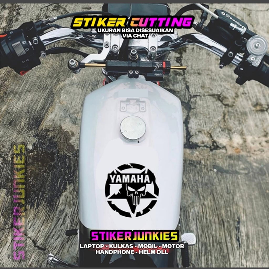 RX KING YAMAHA LOGO 18 CUTTING TANK STICKER