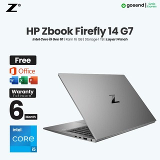 Laptop HP Zbook Firefly 14 G7 Intel Core i5 Gen 10 Ram 32 GB SSD 1 TB Layar 14 inch Full HD