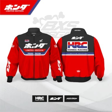 HRC JACKET HONDA MOTORCYCLE JACKET HRC TOURING JACKET วัสดุ Lotto หนา