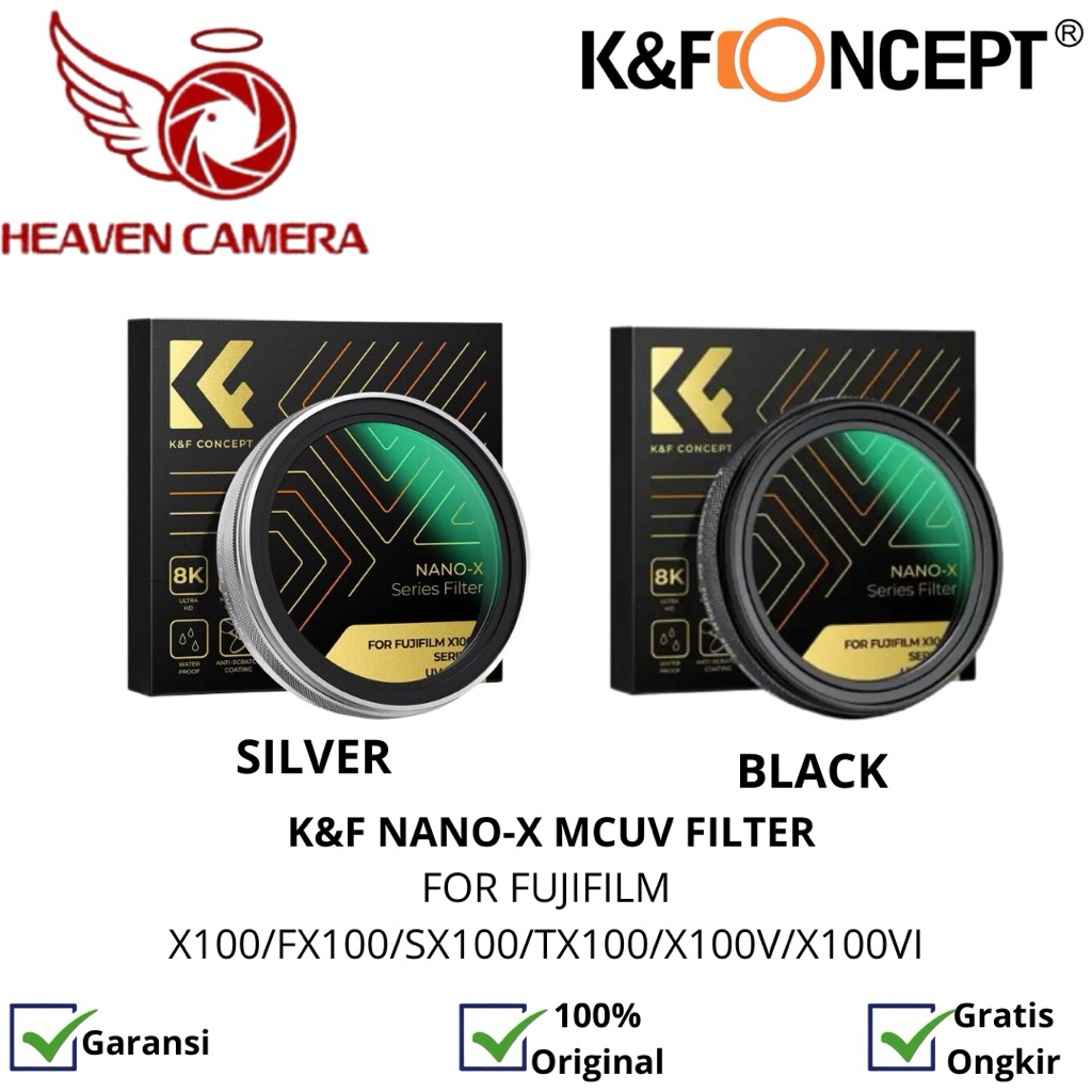 KNF Concept Filter MC UV Nano X Series สําหรับ Fujifilm X100 - X100V - X100VI - X100T - X100F - X100