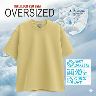 Gentsy T-Shirt Oversized  formlock  Danbowl Coolbreeze  Anti Kusut anti bakterial  - Pape Banana