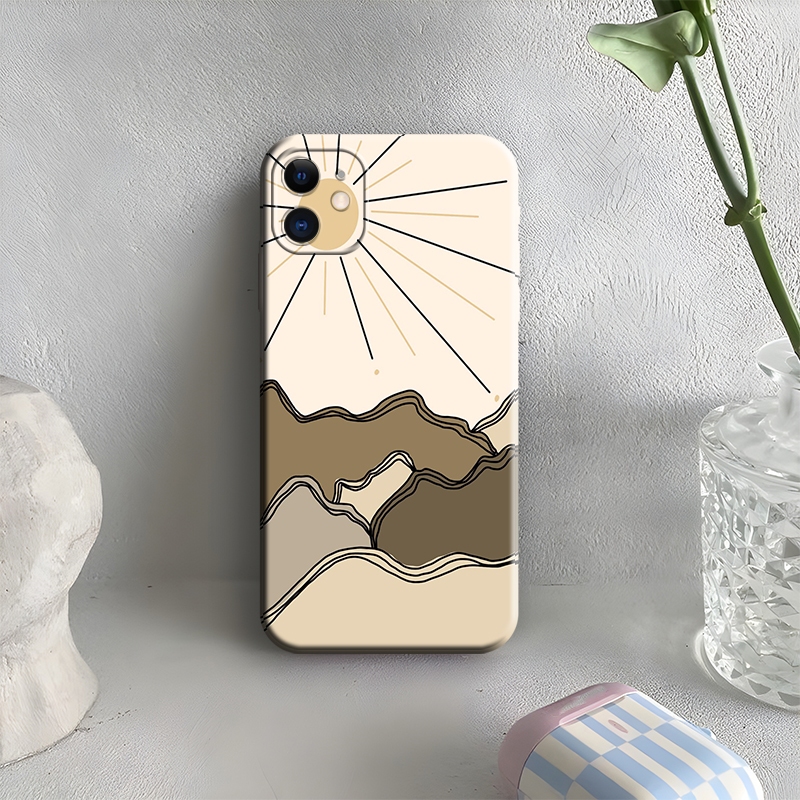 HP IP 11 Phone Case - IP 11 Phone Case - Elzora.Id - Brown Motif - Fashion Case - Girls Case - Phone