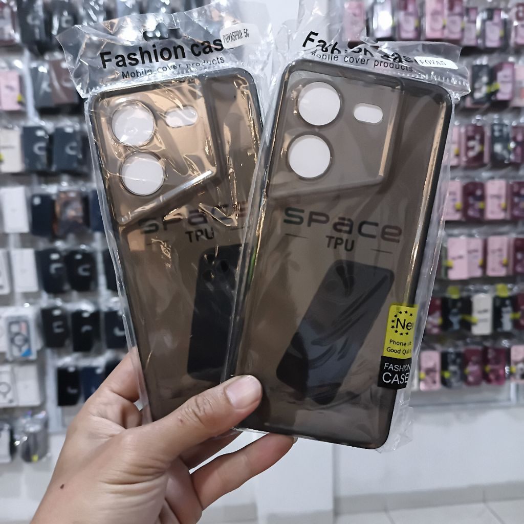 TECNO POVA 5 / POVA 5 PRO DARK GREY CLEAR SOFTCASE