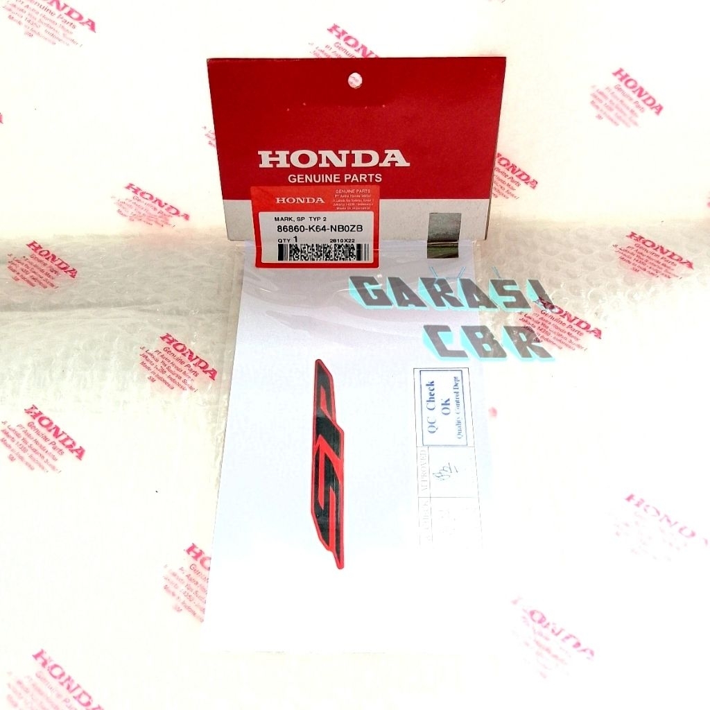 86860K64NB0ZB - สติ๊กเกอร์ SP Mark SP CBR 250RR - สติ๊กเกอร์ Striping SP Type 2 CBR 250RR