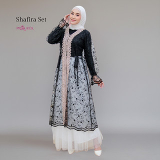 PRQUEEN | Shafira Set 2in1 | Set Outer Brukat + Rok Tutu 2 Layer | Baju Setelan Wanita Kondangan