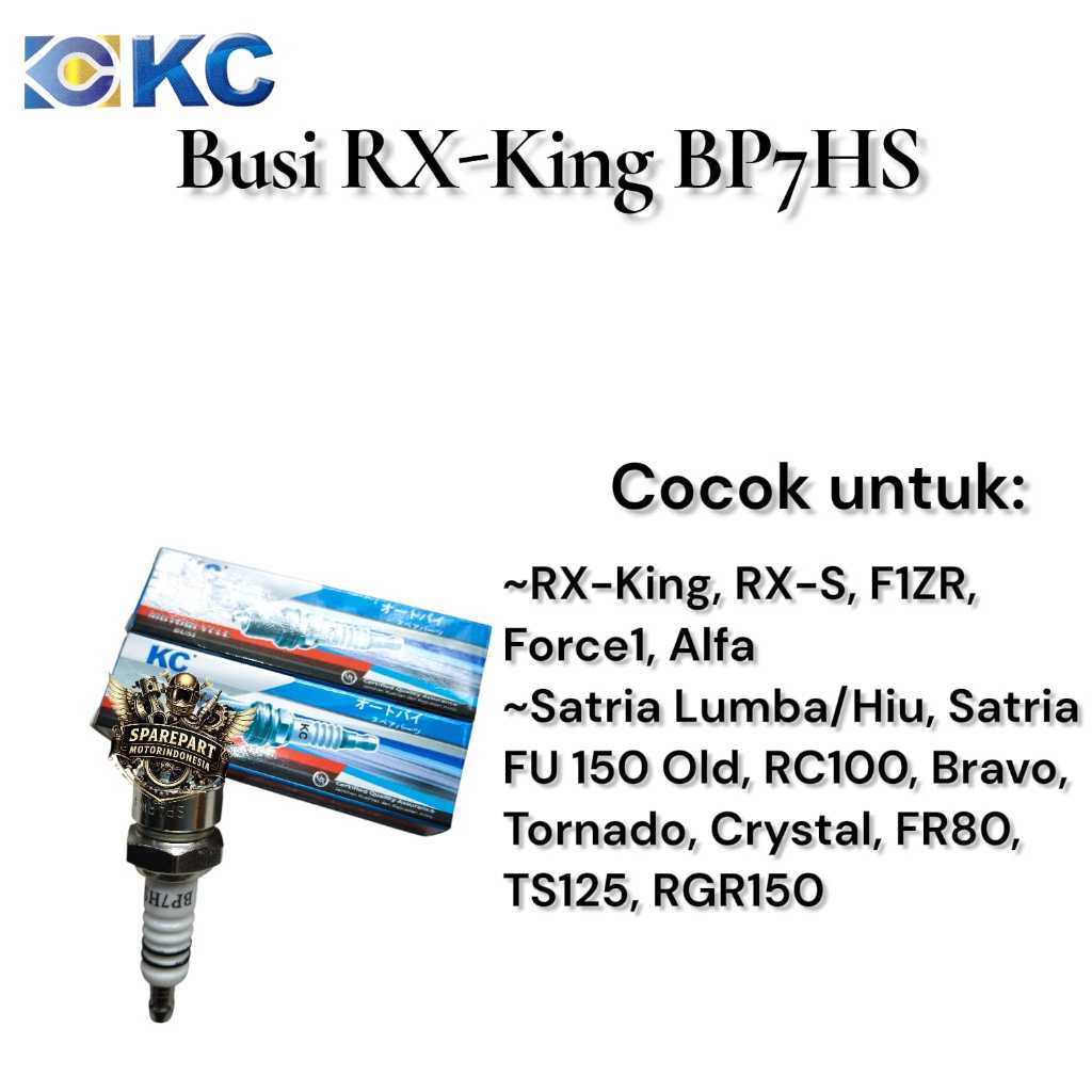 SPARK PLUG BP7HS YAMAHA RXK RXKING RX KING KC