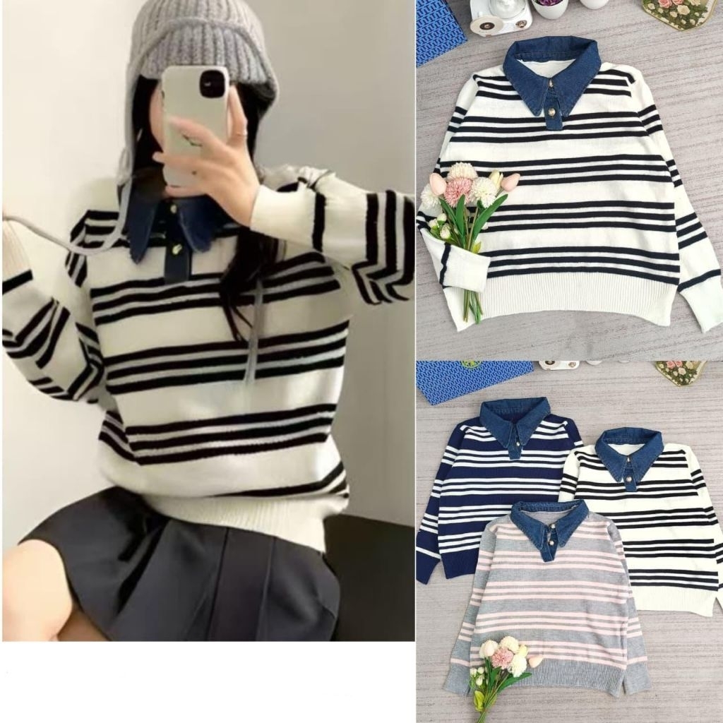 B7271 | เสื้อท็อปผู้หญิงนําเข้าระดับพรีเมียม