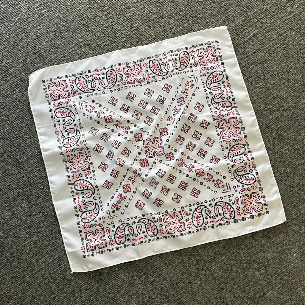 Socktrust - Slayer Bandana Scarf Classic Red White Multifunction Motif Scarf Scarf