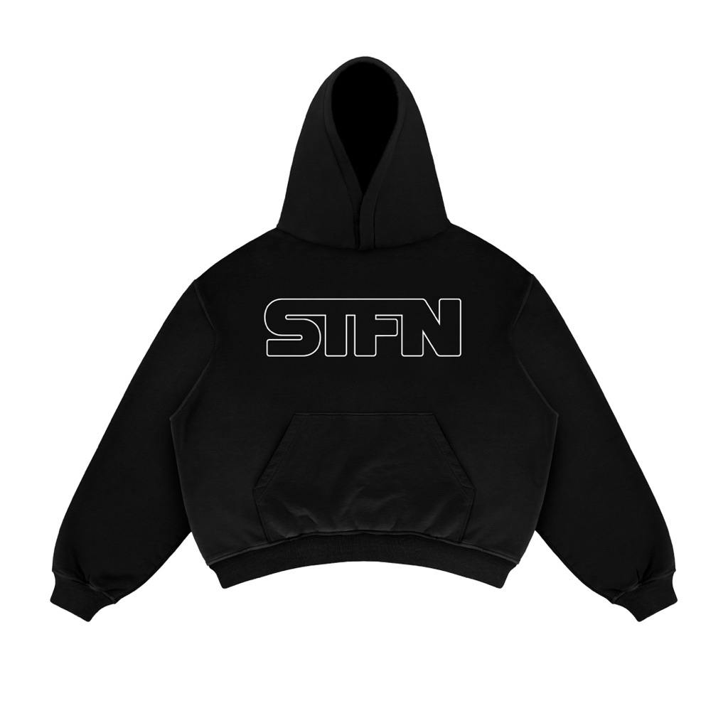 Satisfaction Hoodie Boxy 375GSM Hostile Black