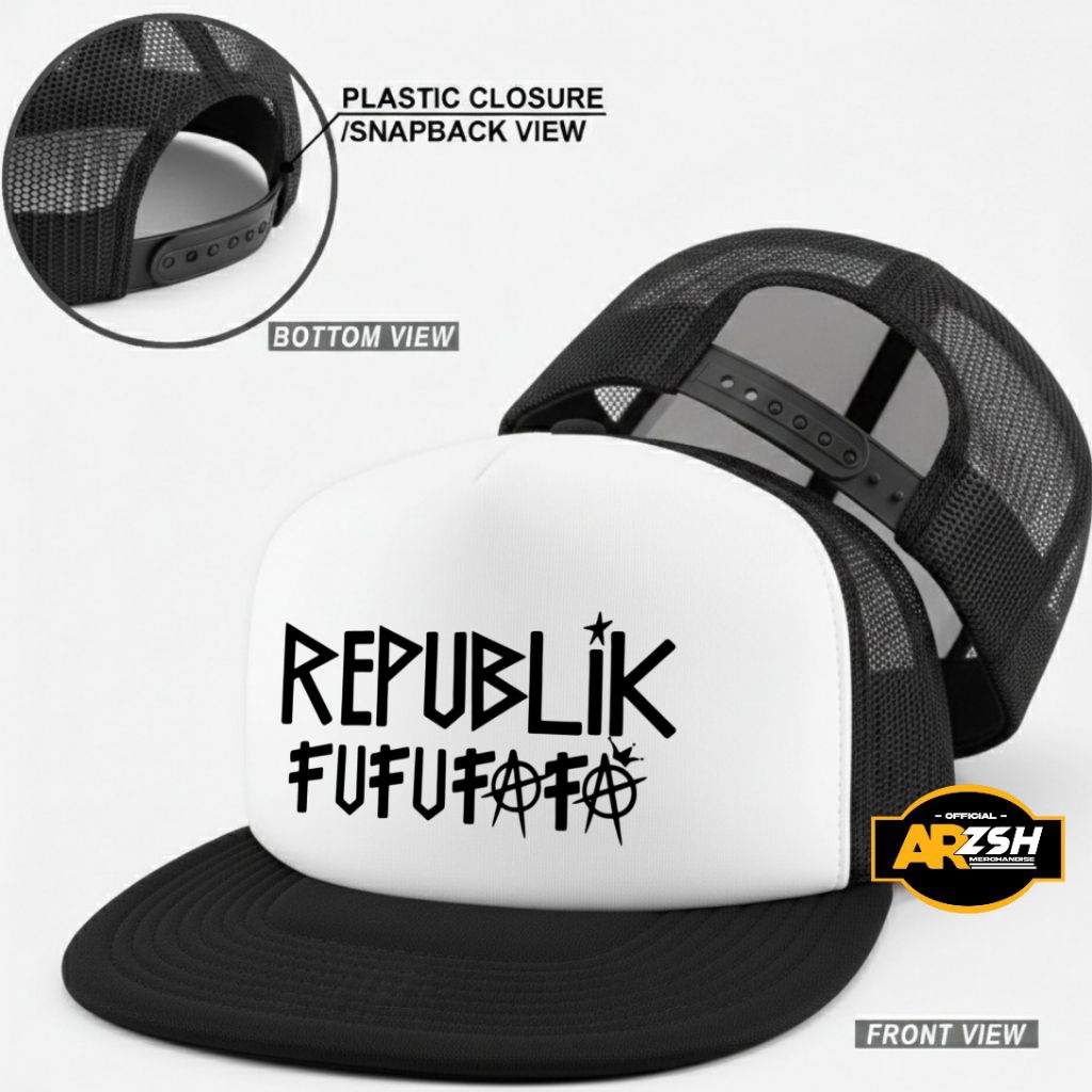 Republic of Fuuffa Snapback Trucker Hat / Mesh Snapback Hat / Premium Distro Snapback Hat / Trucker 