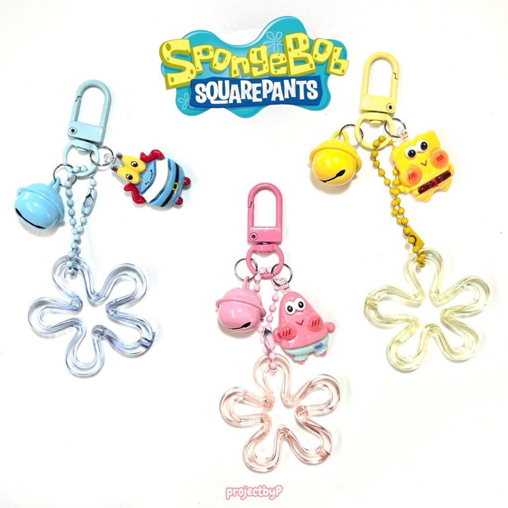 พวงกุญแจ GANTUNGAN Spongebob Bell / พวงกุญแจ Spongebob