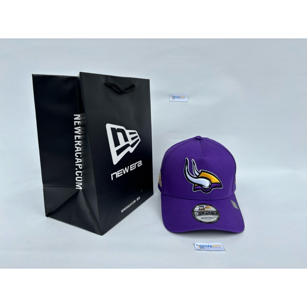 ใหม่ ERA 9Forty A-Frame NZL สนุกกราฟิก Minnesota Vikings Original หมวก