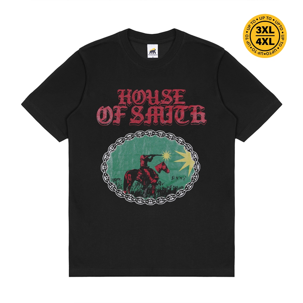 เสื้อยืดแขนสั้นผู้ชาย House of Smith - Brook Regular Black 3 - T Shirt